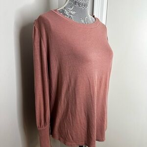 AVA & VIV WOMENS PINK SZ X. Juliette Sleeve. Relaxed Fit. Scoop Neck. Flowy.